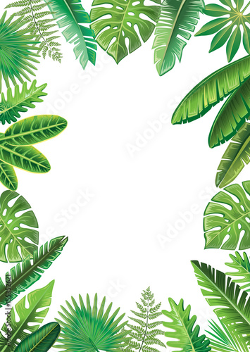  Frame from tropical leaves