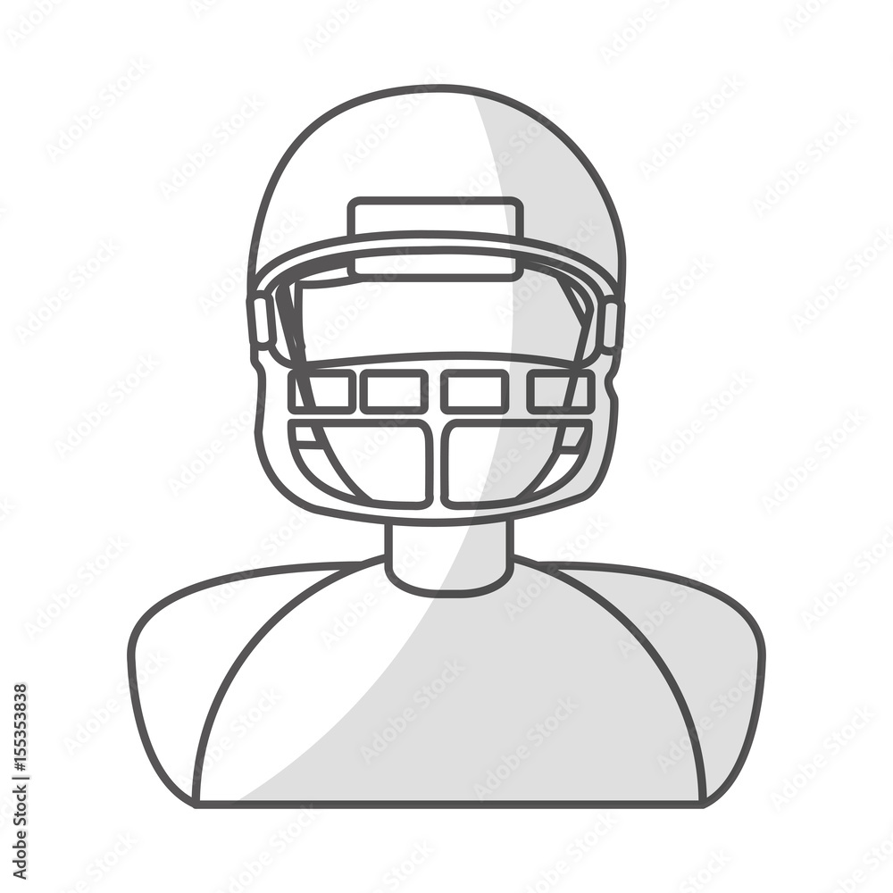 american football player avatar vector illustration design american football player avatar vector illustration design