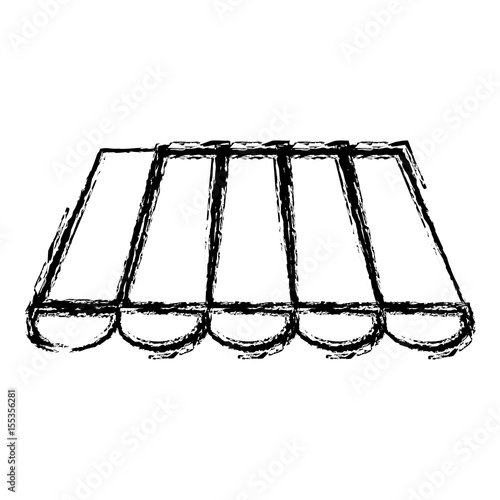 store awning icon over white background. vector illustration