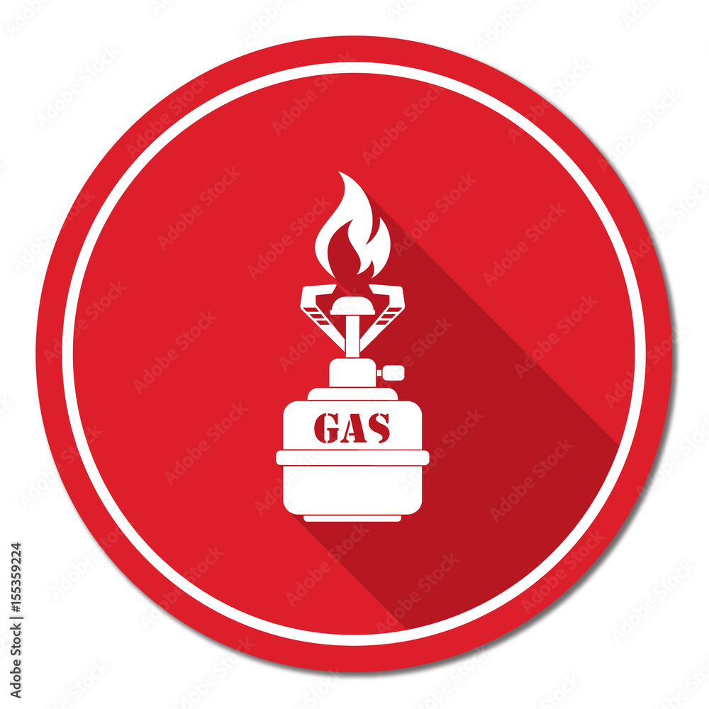 Camping stove icon vector Camping stove icon vector