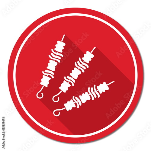 Grilled kebab icon