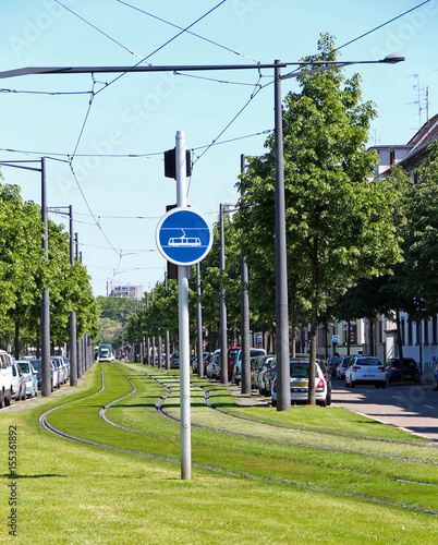 tramway in Strasbourg - France