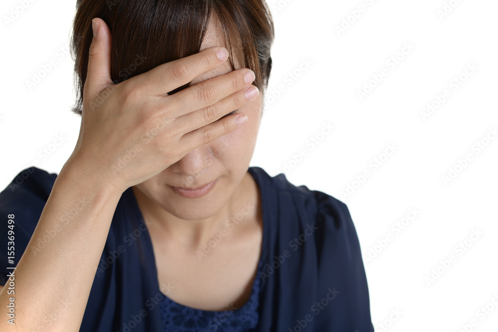 落胆する女性 落胆する女性