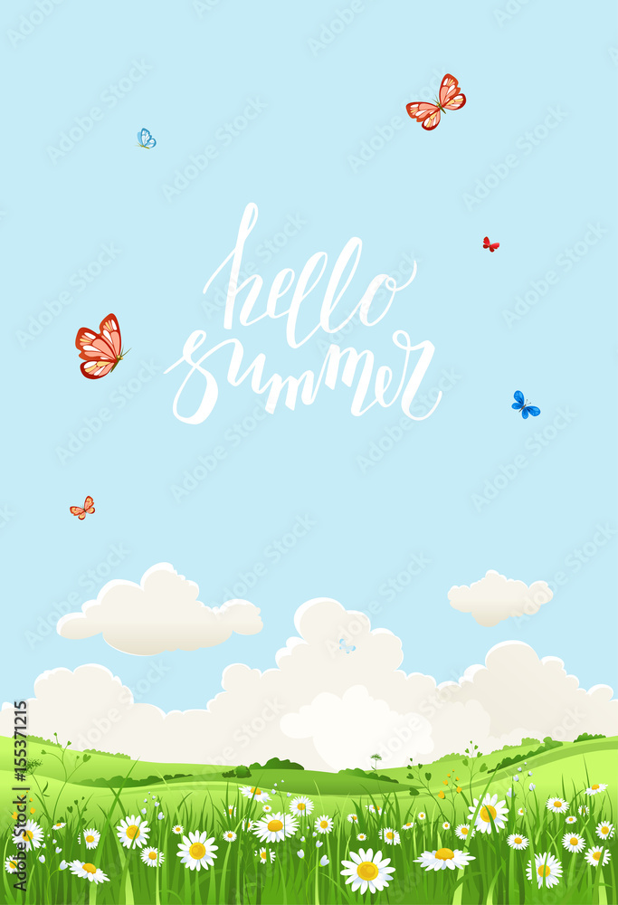 banner hello summer