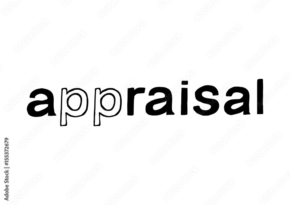 Appraisal - Isolated Hand Drawn Lettering. Vector Illustration Quote. Handwritten Inscription Phrase for Office, Presentation, T-shirt Print, Poster, Cover, Case Design. Appraisal - Isolated Hand Drawn Lettering. Vector Illustration Quote. Handwritten Inscription Phrase for Office, Presentation, T-shirt Print, Poster, Cover, Case Design.