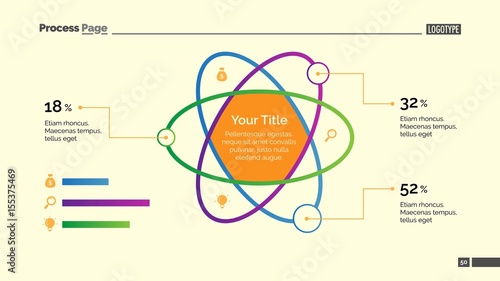 Atom Percentage Chart Slide Template
