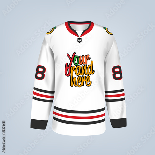 Photography Vector illustration of hockey team jersey template