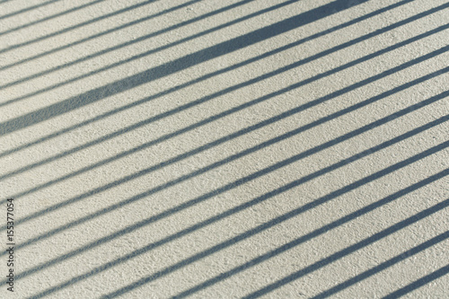 Stripe shadow on cement floor or cement wall