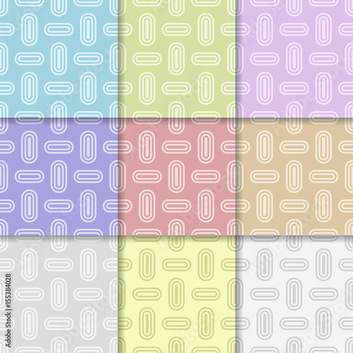 Geometric seamless background. Colored collection