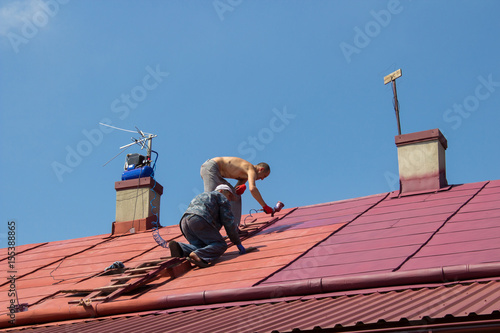 Wallpaper Mural old paint roof Torontodigital.ca