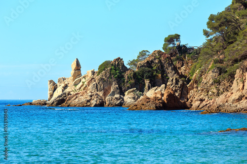 Mediterranean sea rocky coast, Spain.