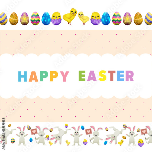 Happy Easter Vector Flyer or Concept