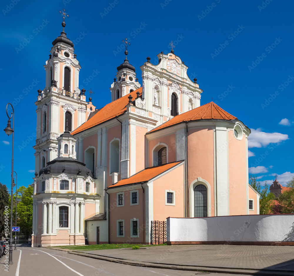 Church of St. Catherine. Vilnius, Lithuania.