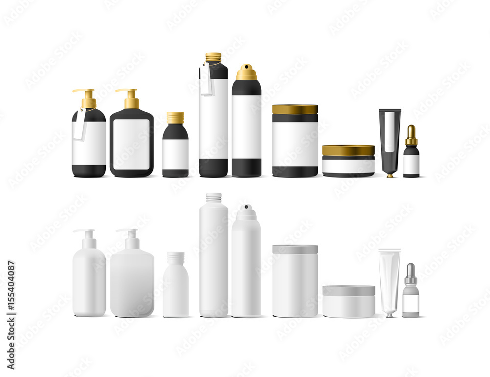 Fotografie Realistic white cosmetic cream container