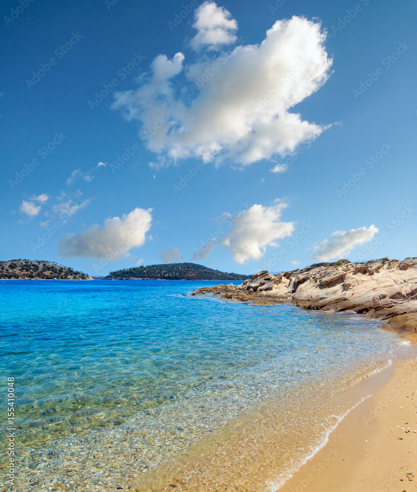 Obraz premium Summer Sithonia coast, Chalkidiki.