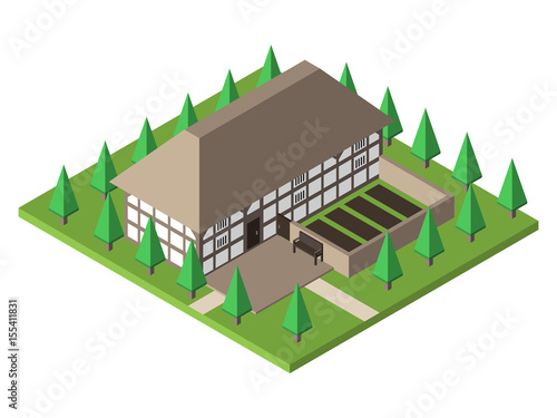 Old traditional Welsh house