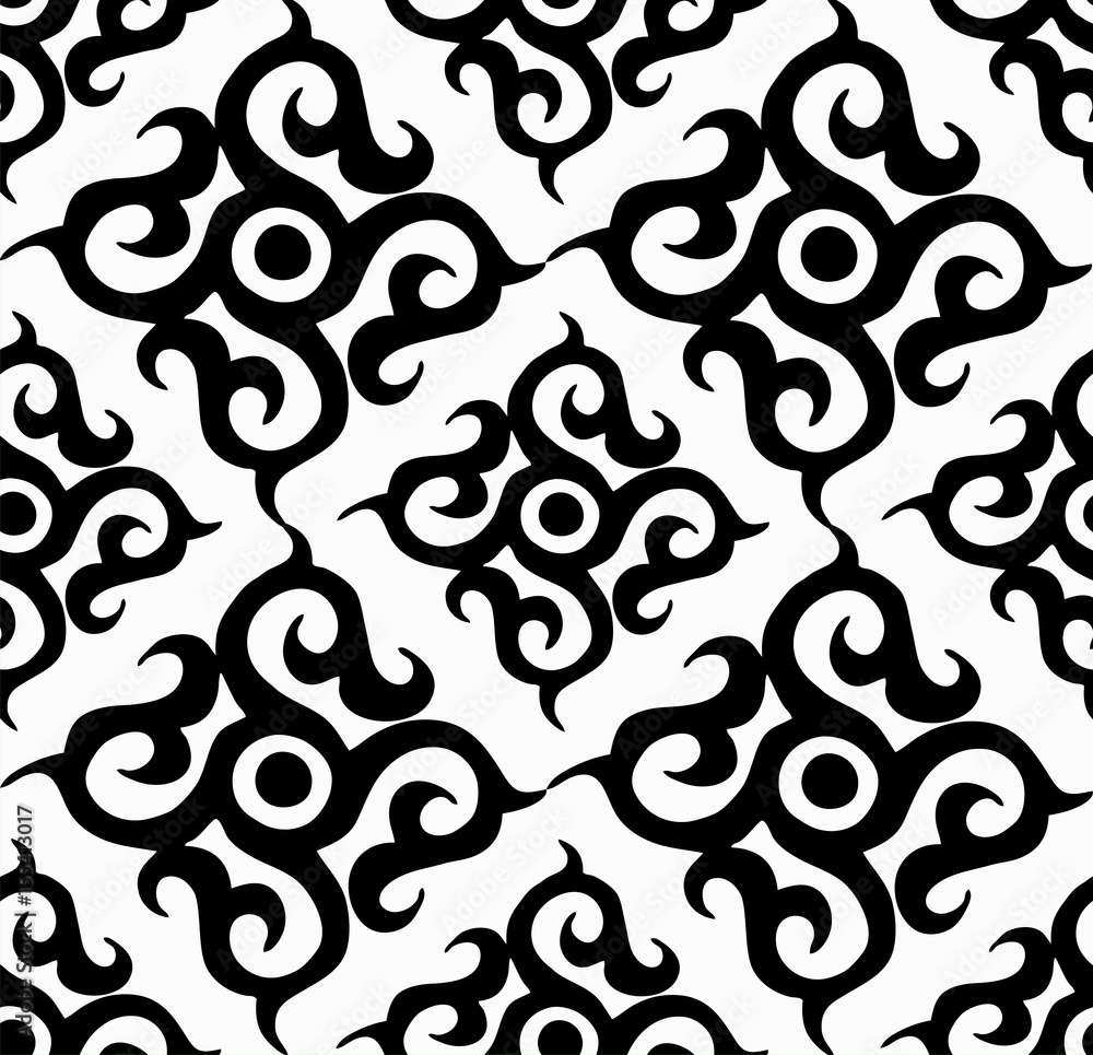 Seamless ornament arabic pattern, stylish decor background. Simple ornamental black and white texture Seamless ornament arabic pattern, stylish decor background. Simple ornamental black and white texture