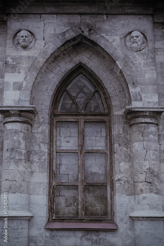 Old Gothic lancet window