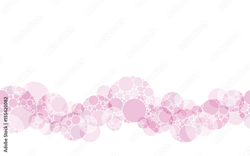 Floating polkadots background. Seamless pattern.Vector. 