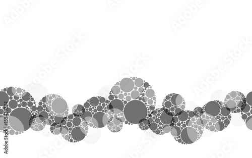Floating polkadots background. Seamless pattern.Vector. 