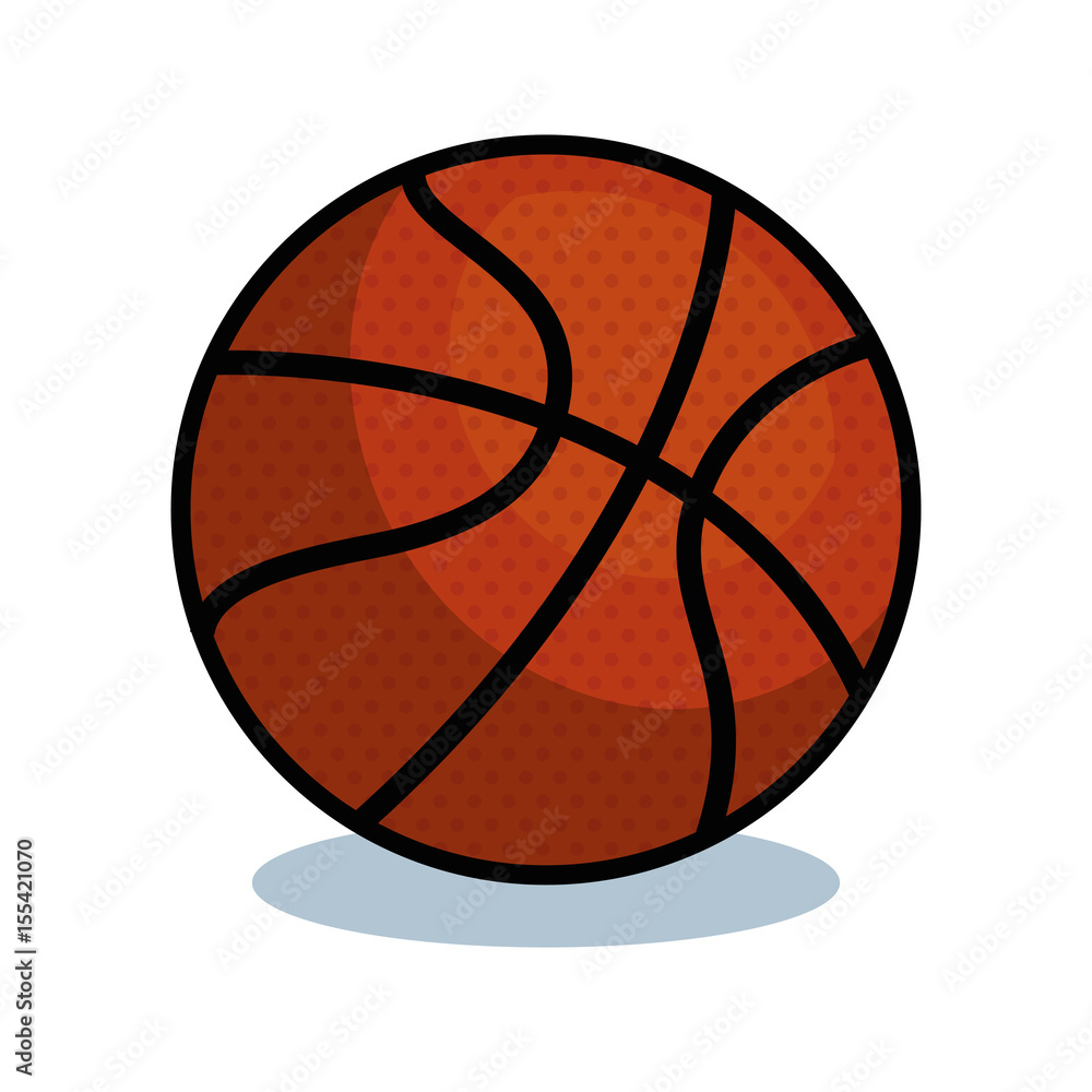 basketball sport ball isolated icon vector illustration design
