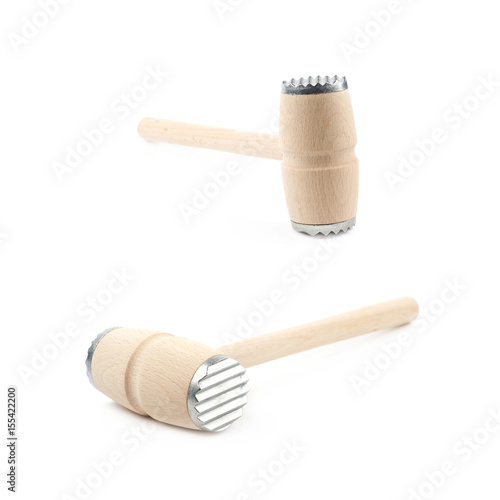 Meat tenderizer hammer isolated