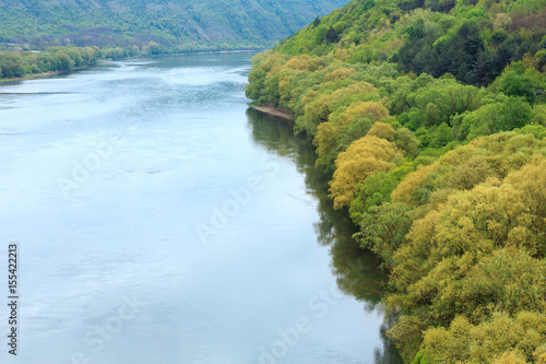 Dnister river bend canyon