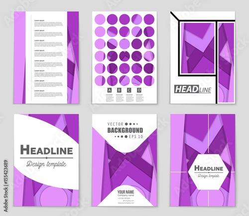 Abstract vector layout background set. For art template design, list, front page, mockup brochure theme style, banner, idea, cover, booklet, print, flyer, book, blank, card, ad, sign, sheet,, a4