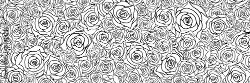 Rose background. Seamless pattern.Vector. 薔薇のパターン