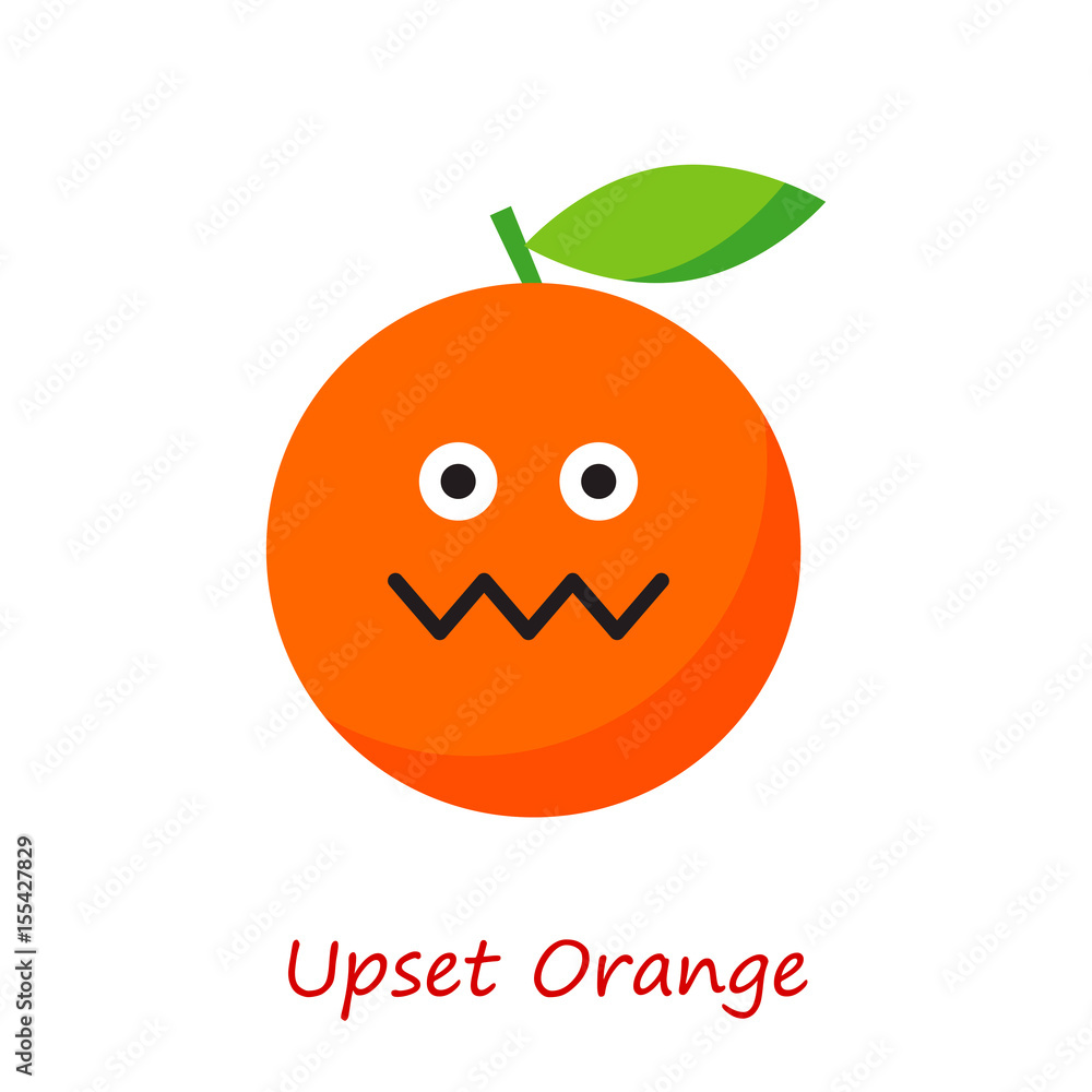 Fototapeta premium Banner Orange Emotions. Vector illustration. 