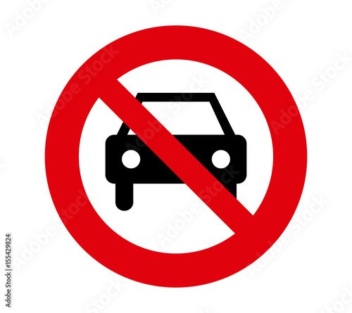 forbidden signal car