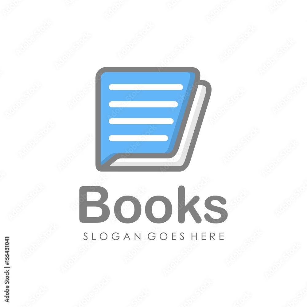 Book logo design vector Book logo design vector
