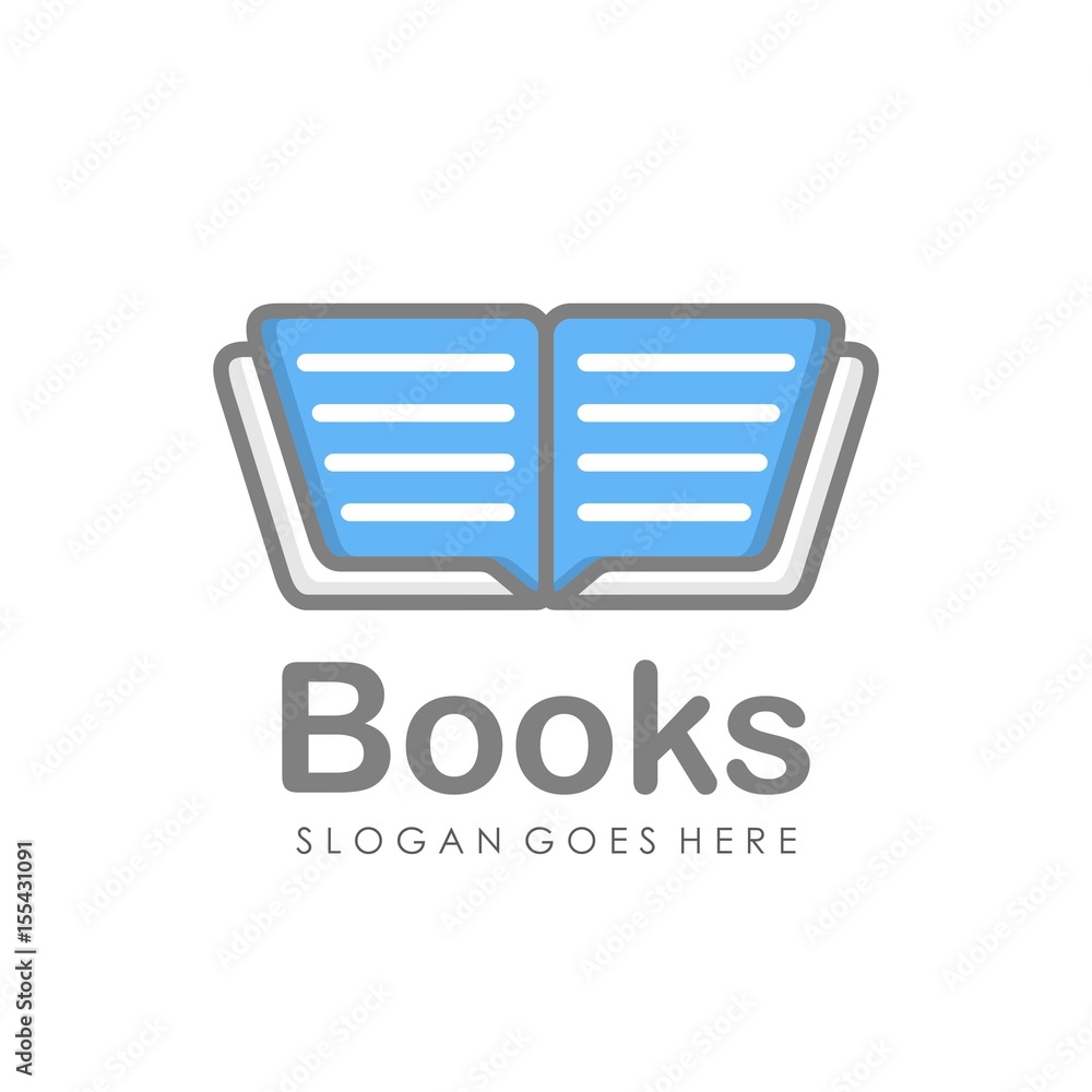 Book logo design vector Book logo design vector