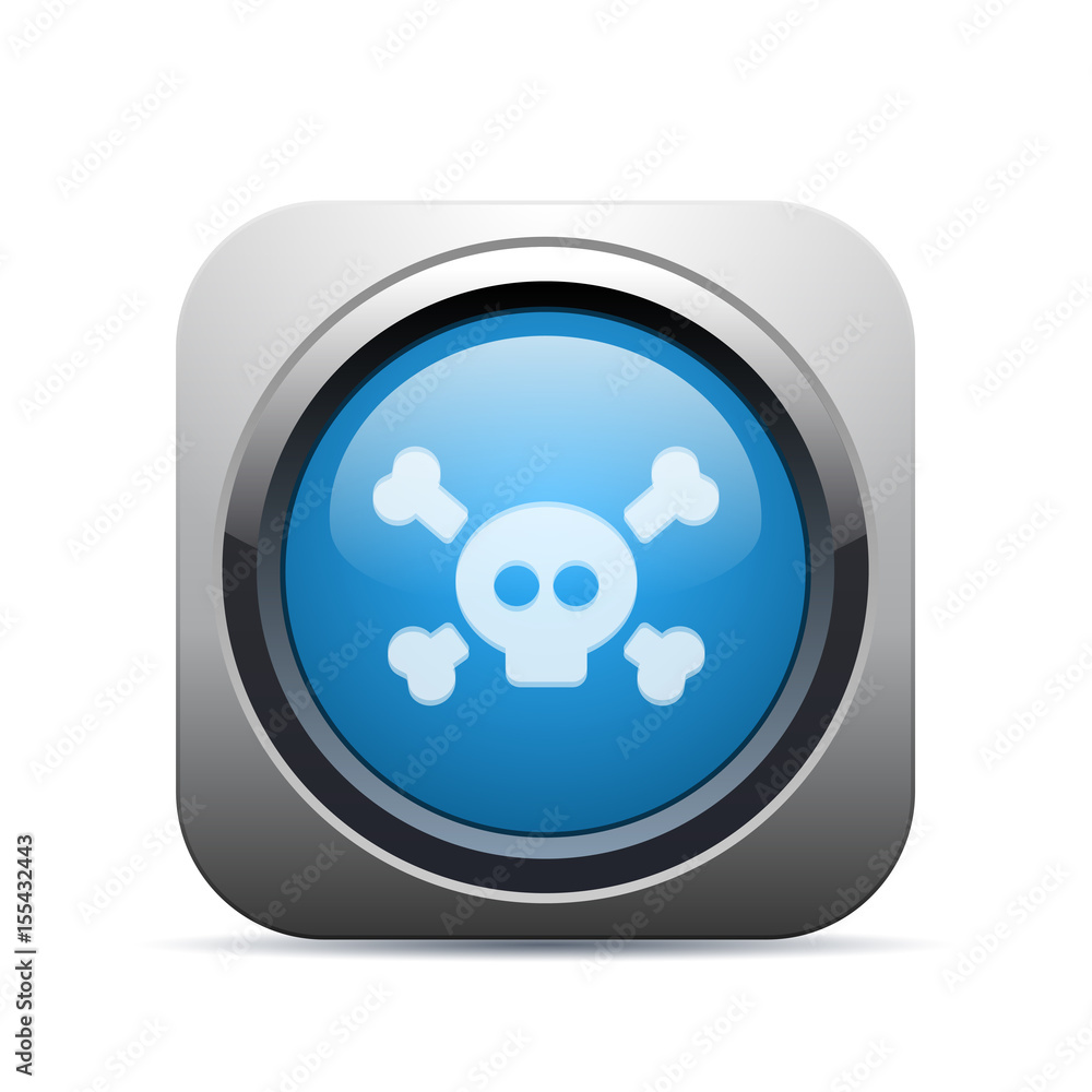 Square Push-Button - Vector Square Push-Button - Vector