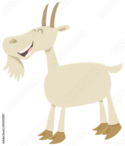 happy goat animal character