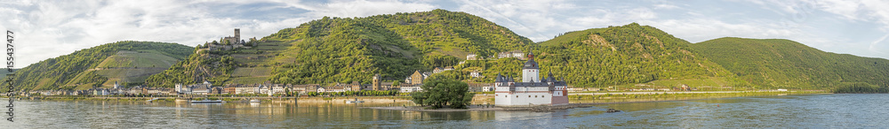 beautiful panoramic view to the Rhine valley