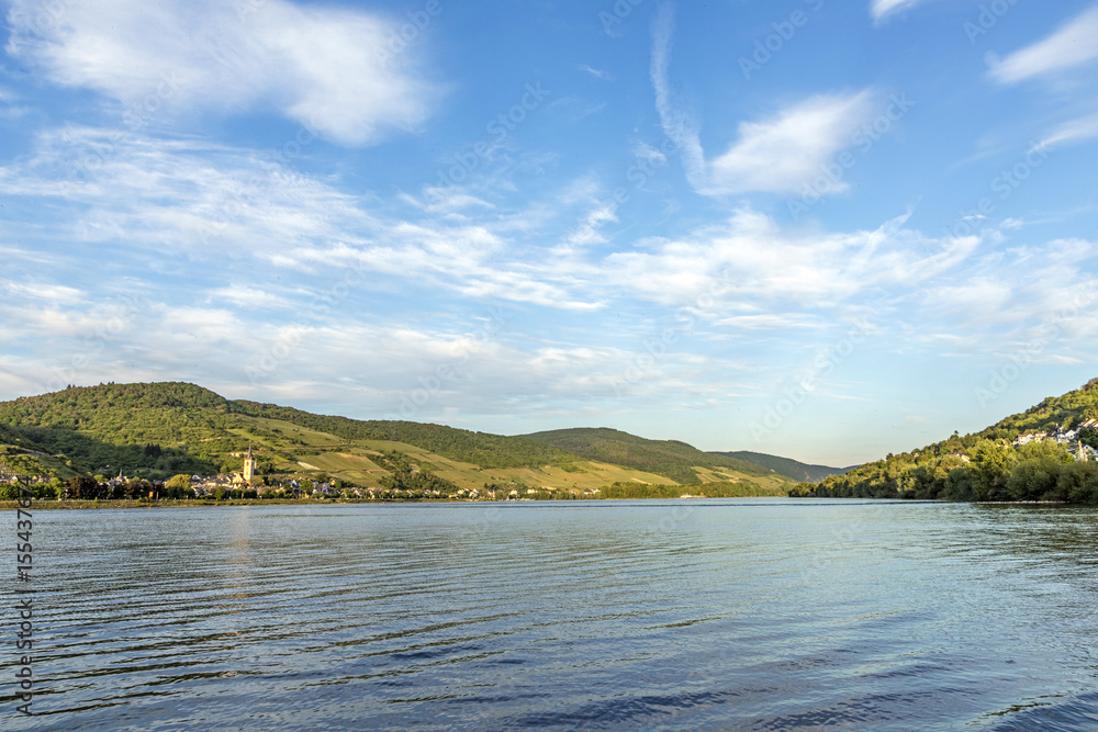 beatiful panoramic view to the Rhine valley