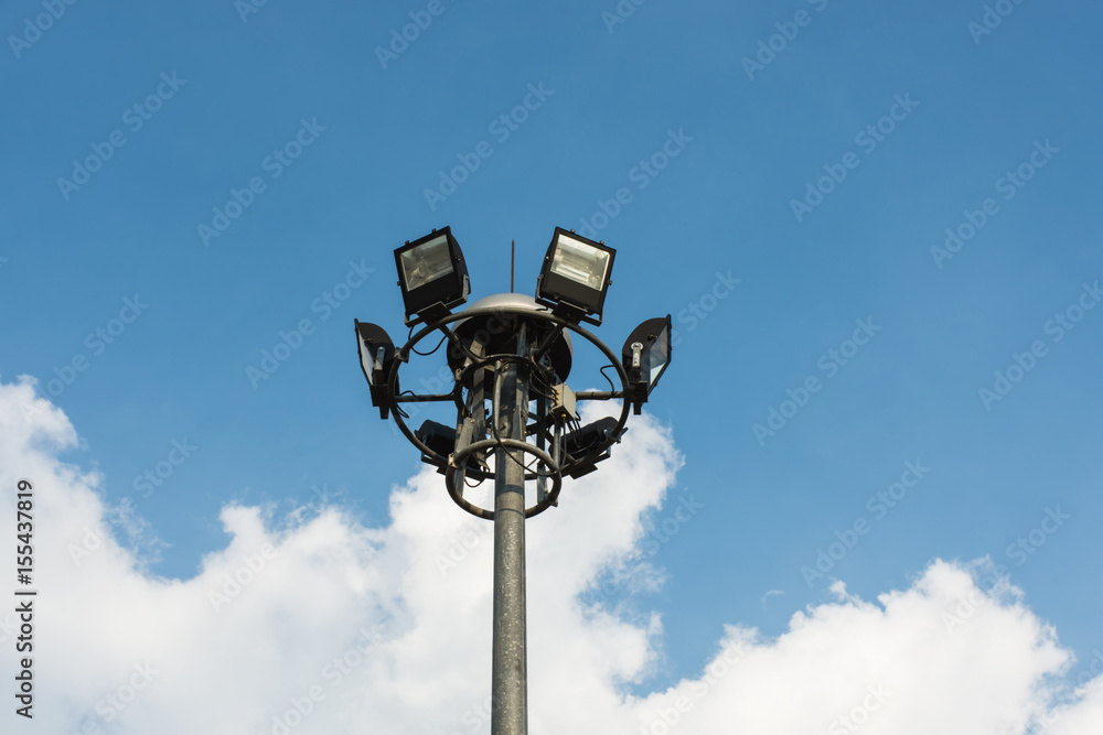 Sport light in sport stadium,selective focus. Sport light in sport stadium,selective focus.