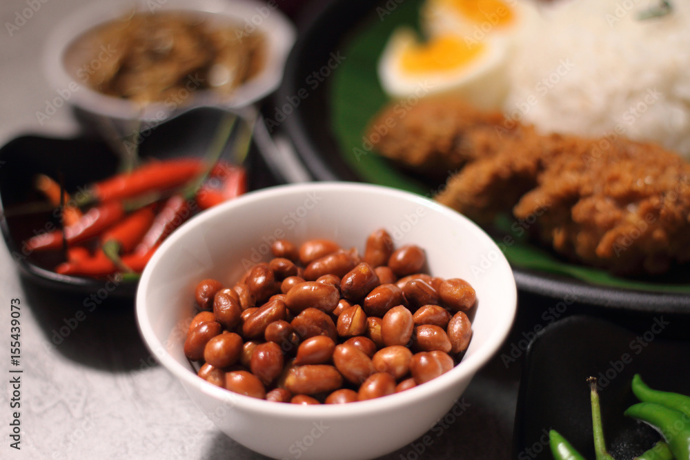 Nasi lemak ingredients Nasi lemak ingredients