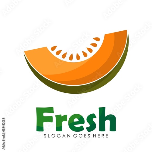 Melon logo design vector