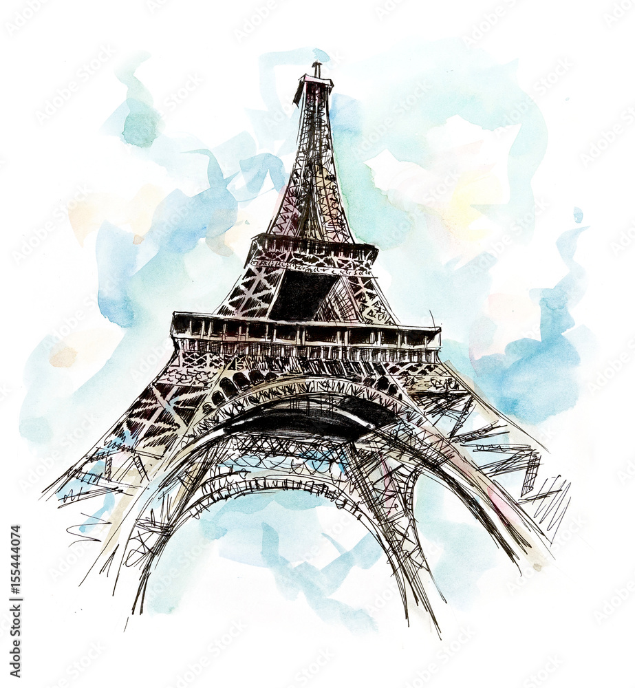 Eiffel Tower drawing progress.jpg.opt502x684o0,0s502x684.jpg