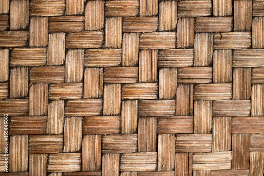 Closed up of brown color wooden weave texture background Closed up of brown color wooden weave texture background