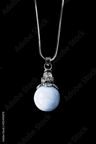 Pearl pendant isolated