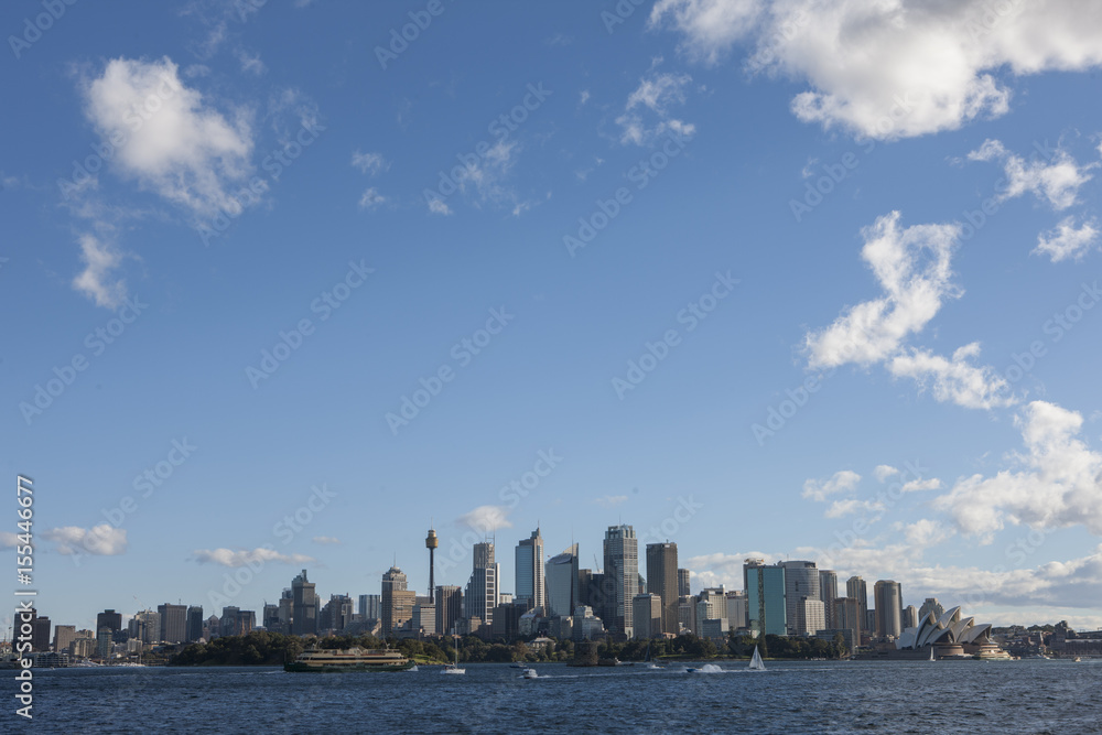 Skyline Sydney Australia with Operahouse