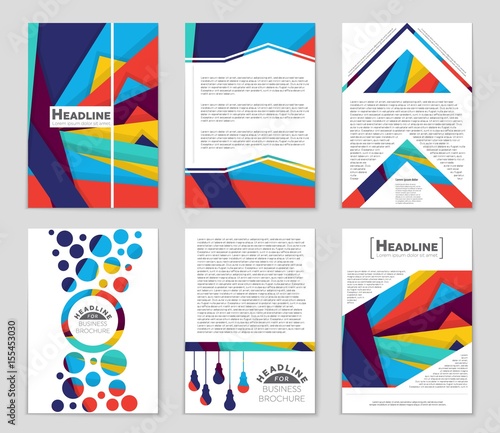 Abstract vector layout background set. For art template design  list  front page  mockup brochure theme style  banner  idea  cover  booklet  print  flyer  book  blank  card  ad  sign  sheet   a4