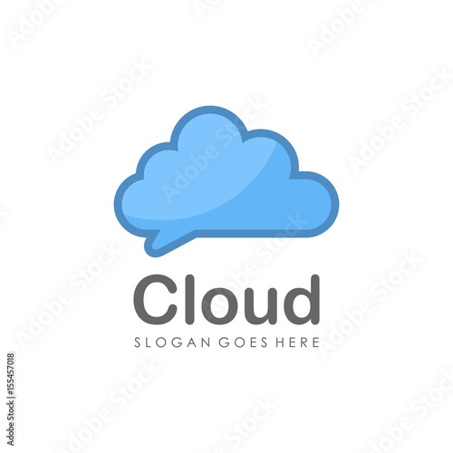Cloud logo design vector
