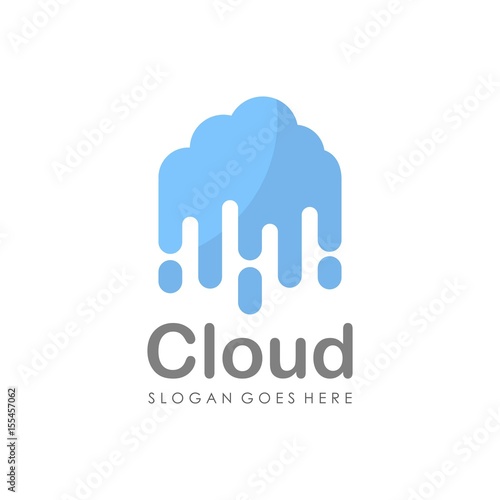 Cloud logo design vector