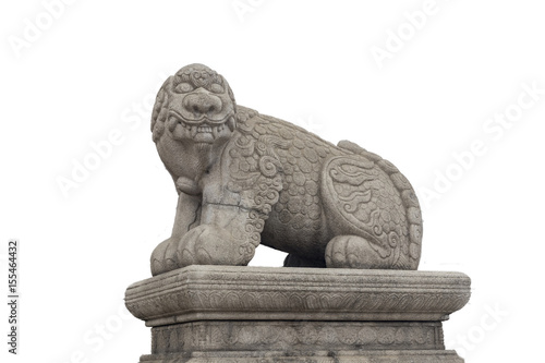 Sacred animal gatekeeper on palace gate in Myth of Korea