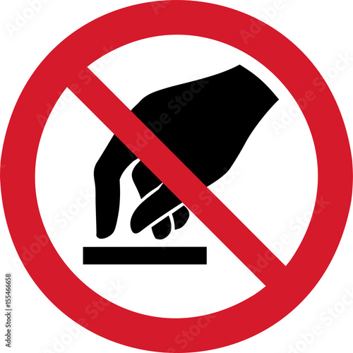 ISO 7010 P010 Do not touch