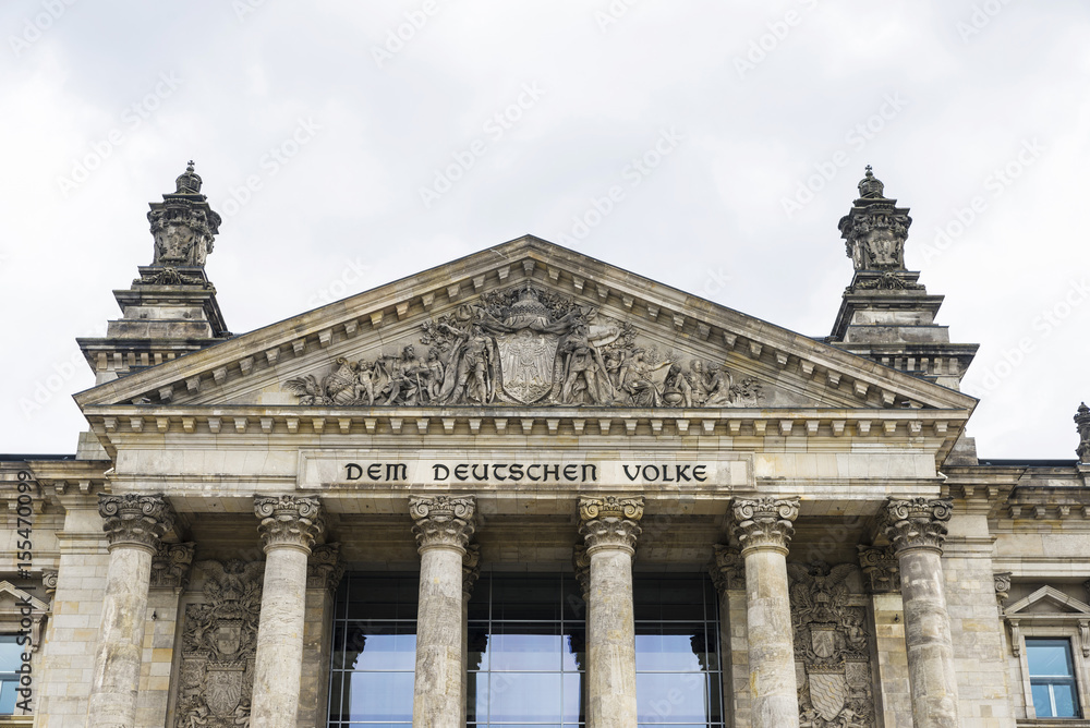 Reichstag building, headquarters of the German parliament, in Berlin, Germany